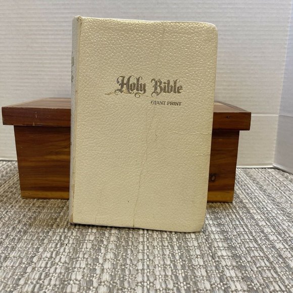 Holy Bible King James‎ Version GIANT print red letter referenced 1979 De Vore - Picture 1 of 12